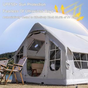 เต็นท์ตั้งแคมป์เป่าลมและปั๊มมือกันน้ำอ็อกซ์ฟอร์ดสำหรับตั้งแคมป์4ฤดู - Product Image 3