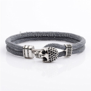<span class=keywords><strong>Bracelet</strong></span> à nœud magnétique en argent gris et corde Milan, nouveau Style, produit à la mode - Product Image 3