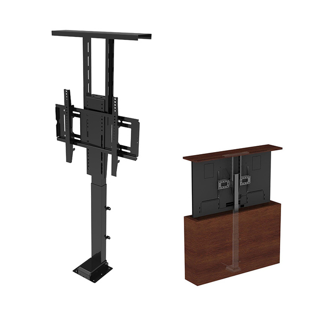Hidden TV Stand in Cabinet Electric Removable Bracket Lift TV Mount Floor Stand for Hotel Interior Design