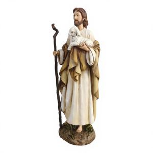 El Boyaması Melek Reçine Kutsal Kalp Katolik Dini Heykeli Kutsal Baba İsa Hristiyan Sanatı Koleksiyonluk - Product Image 2