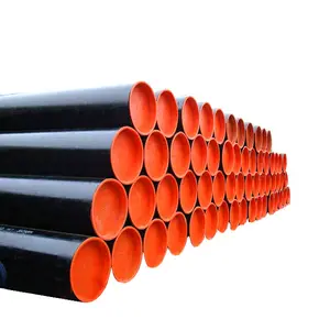 Astm A106 A53 A333 Gr.6 Api5Lb Dn50 Sch40 Din2448 St52 4 30 Inch Hot Finished Black Painting Carbon Steel Seamless Pipe Supplier