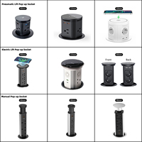 Prise de courant escamotable personnalisée, prise de bureau, prise intelligente de cuisine, Wifi avec USB et charge sans fil, prise de courant de bureau
