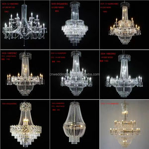 SMOOTH Metal Iron Frame Luxury Romantic Wedding Crystal Chandeliers French Standing para eventos de boda - Product Image 5
