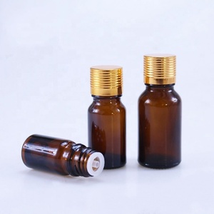 Bán buôn 15ml 20ml xi lanh dầu thủy tinh chai vít nắp nâu chất lỏng 50ml hổ phách chống trộm Nước hoa bao bì huyết thanh 30ml - Product Image 3