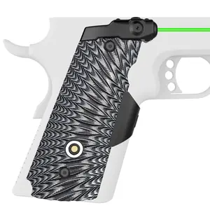 2024 Nouveau style Laser Grip 1911Compact/Taille Durable G10 Matériau avec charge magnétique sans fil