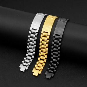 Hot Selling Simple Popular Design Watch Strap Shaped <b>Chain</b> Bracelet <b>Titanium</b> Steel Men's Bracelets Trendy Jewelry Wholesale - Product Image 3