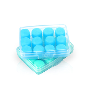 <span class=keywords><strong>Bouchons</strong></span> <span class=keywords><strong>d</strong></span>'<span class=keywords><strong>oreilles</strong></span> en gel de silicone antimicrobien à ions argentés imperméables, empêchent l'entrée de l'<span class=keywords><strong>eau</strong></span> pour la natation, la plongée, tous âges - Product Image 1
