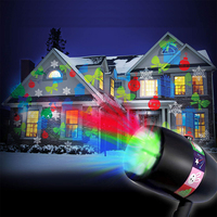 Projecteur de lumière laser de scène LED 12 cartes à motifs Holiday Christmas Disco Outdoor Indoor Decor Lighting for Home Garden