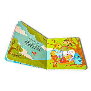 Libro de Sonidos Personalizado con Canciones <span class=keywords><strong>para</strong></span> <span class=keywords><strong>Dormir</strong></span>, Libro Interactivo de Cartón con Canciones de Cuna Suaves, OEM - Product Image 5