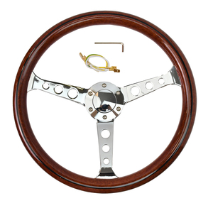 Volante Deportivo JDM Clásico Retro de Alta Calidad, 380 mm, ABS Electrochapado, Estilo Universal Leaders - Product Image 3
