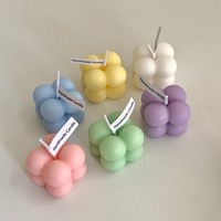 Bougie miniature en forme de cube parfumée, parfum sucré, bougie miniature personnalisée, mignonne, parfumée, en cire de soja, bougies parfumées créatives, cadeau de mariage