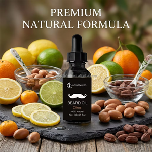 Aceite para <span class=keywords><strong>Barba</strong></span> 100% Natural y Orgánico para Hombres, Hidratante y Acondicionador, Aroma Cítrico, Aceite para el Cuidado de <span class=keywords><strong>la</strong></span> <span class=keywords><strong>Barba</strong></span>, Suavizante, 30 ml - Product Image 1