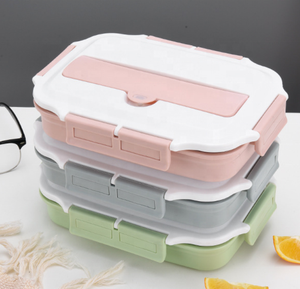 Boîte à lunch isotherme en acier inoxydable 304 pour enfants, avec 3 compartiments, couvercle en PP et couverts – Offre spéciale - Product Image 4