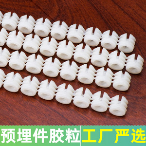 JiuFa Furniture Three In One Connector Nylon Plastic Expansion Embedded Nut Row For Cabinet <b>Shelf</b> Support - Product Image 5