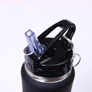 750ml Stainless Steel Vacuum Insulated Water Bottle <b>Straw</b> Tumbler with <b>Lid</b> Portable Reusable Travel <b>Cup</b> for Gym Outdoor - Product Image 3