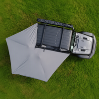 Auvent latéral de voiture autoportant 270° 2M, imperméable, rétractable, abri de toit pour SUV tout-terrain, camping portable
