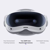 PICO 4 Ultra MR, lunettes de réalité mixte tout-en-un, 12G 256G, écran 4K, casque de réalité virtuelle, streaming SteamVR, affichage virtuel >80 pouces