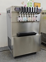Machine à glace molle commerciale ICM-395 sur pied, 4+3 saveurs mixtes, 7 saveurs, en acier inoxydable
