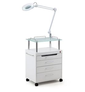 Venta al por mayor, tienda de salón, equipos, carros, silla de manicura, carro de salón de belleza con lámpara plegable, muebles de salón modernos - Product Image 5