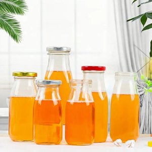 Bán Buôn 200Ml 250Ml 500Ml Thủy Tinh Có Thể Tái Chế Chai Nước Giải Khát Với Vít Cap Cho Sữa Và Nước Trái Cây Rỗng Nhà Nước - Product Image 6