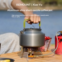 Bouilloire en alliage d'aluminium pour l'extérieur, grande capacité, portable, pour le camping, pot à café, bouteille d'eau de voyage ultra-légère, 18L