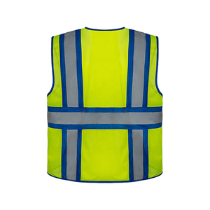 <span class=keywords><strong>Hi</strong></span> <span class=keywords><strong>VIS</strong></span> tương phản huỳnh quang màu vàng lớp 2 an toàn vest với biểu tượng tùy chỉnh 2 inch băng phản chiếu Tricot lưới - Product Image 6