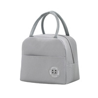 Sac à déjeuner isotherme portable imperméable avec fermeture éclair, conteneur repas épaissi en aluminium pour usage extérieur