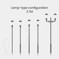 Lámparas de Jardín LED AC 25W Impermeables IP65, Iluminación de Paisaje para Postes de Jardín, Aluminio Fundido a Presión, Garantía de 3 Años, Comercial