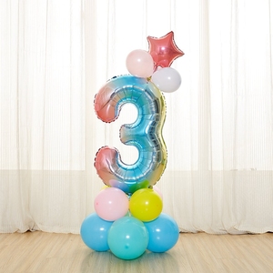 Partito Ideali 9 pollici 1st <span class=keywords><strong>Compleanno</strong></span> stagnola Aerostato Del Partito Bambino Doccia Ballon <span class=keywords><strong>Decorazioni</strong></span> Per La Ragazza E Ragazzo - Product Image 3
