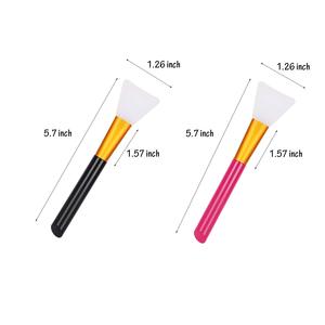 Pinceau applicateur de masque facial en silicone souple personnalisé avec logo, outils de maquillage DIY, pinceau applicateur de masque de boue pour le visage, vente en gros - Product Image 4