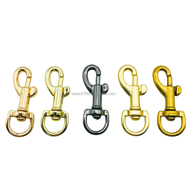 Stock Supply High Quality 5 Colors 11mm Metal Small Swivel Trigger Snap Hook for Leather Bag