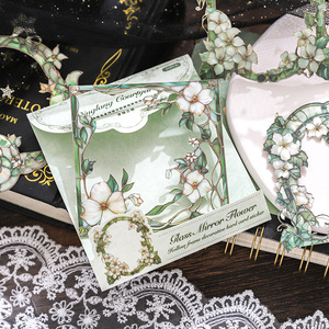 10ชิ้น/แพ็คโครงกระดูกตกแต่งขอบหน้าต่างสีสันสดใสสติกเกอร์การ์ดแพ็คกระจกเคลือบดอกไม้ชุดหน้าต่าง<span class=keywords><strong>ดอก</strong></span>ไม้ย้อนยุค - Product Image 3