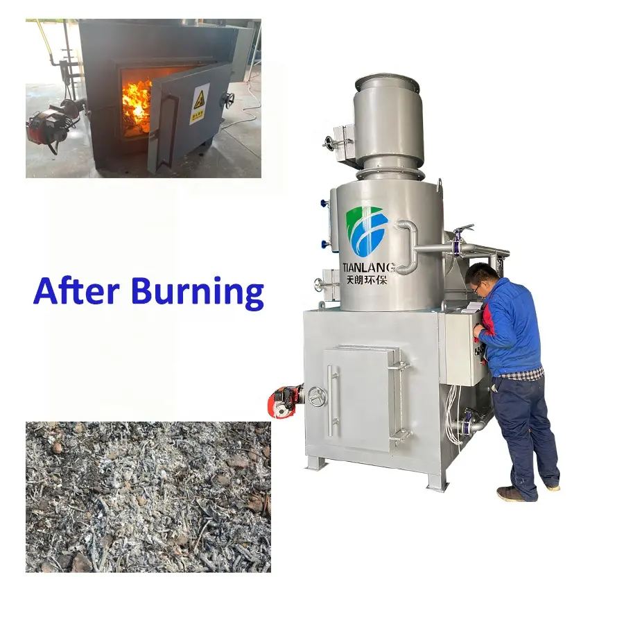 Animal cremation incinerator used for pet carcasses Animal carcass body organ smokeless cremation