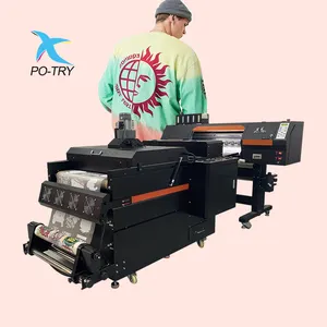 Máquina de impresión de pigmento en polvo DTF, máquina de impresión de camisetas de algodón con vibración, transferencia térmica