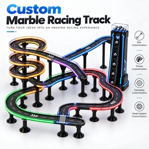 En gros, Ensemble de pistes de billes de compétition avec logo personnalisé OEM, avec éclairage LED, pour jeu de simulation de course, labyrinthe et rallye - Product Image 1