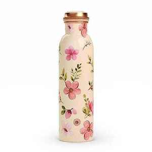 Durable Simple Polished Finished Copper <b>Water</b> <b>Bottle</b> Eco-Friendly with Ayurvedic Health Benefits <b>Leak</b>-<b>Proof</b> Design - Product Image 6