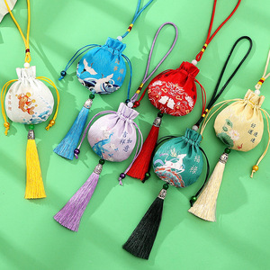 Sachets parfumés pour le Festival des Bateaux-Dragons, pochettes, sacs à racines de lotus, sacs porte-bonheur aux herbes de mugwort, sacs parfumés à la lavande, personnels - Product Image 1
