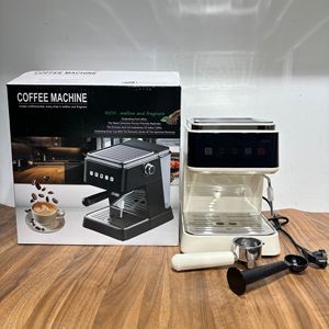 Machine à café expresso semi-automatique 1,5 L, extraction haute pression, cafetière italienne avec mousseur à lait pour usage domestique - Product Image 1