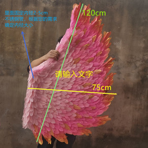F100 <span class=keywords><strong>Ali</strong></span> d'Angelo in Piume Rosa e Bianche per Decorazione Murale <span class=keywords><strong>di</strong></span> Matrimoni, Hotel, Bar e Caffetterie - Product Image 3