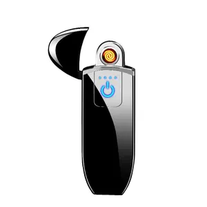 Accessori per fumatori sigaretta esterna personalizzata Usb ricaricabile elettrico al Plasma Fancy Lighter accendisigari elettronico ad arco
