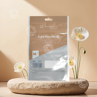Emballage en plastique holographique imprimé personnalisé Paquet d'échantillon à joint plat sur trois côtés Mini petit sachet en Mylar Sac d'emballage