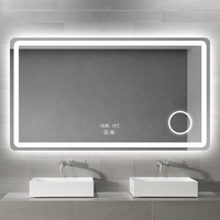 Lampe en verre Lumières d'intérieur Boîte murale Coiffeuse Vanité avec miroir de maquillage Led
