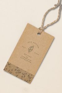 Etiquetas personalizadas troqueladas para prendas, etiquetas colgantes impresas en offset y etiquetas de papel para el envío de calcetines y ropa. - Product Image 2