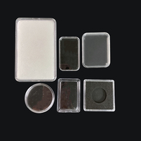 Capsule à pièces carrée Quadrum de 10 oz, 50x38,5x2 mm, en PS, pour pièces d'argent Dragon de la Perth Mint, conteneur pour lingot d'argent de 1 oz