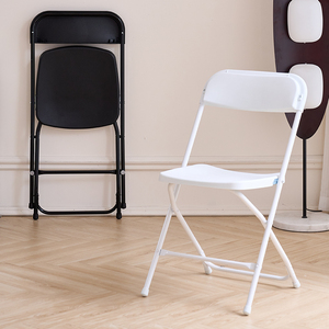 Bán buôn giá rẻ thương mại Màu Đen Gấp ghế <span class=keywords><strong>Stackable</strong></span> và có thể gập lại cho đám cưới bên và nhà sử dụng cho khách sạn - Product Image 4