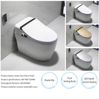 Toilette intelligente CASINO WC salle de bain capteur automatique rinçage électrique une pièce toilette intelligente sans réservoir