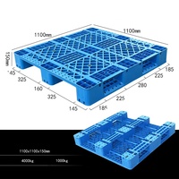 Palette en plastique industrielle pour transport lourd, renforcée avec barres d'acier, antidérapante, 1200x1000mm, vente en gros