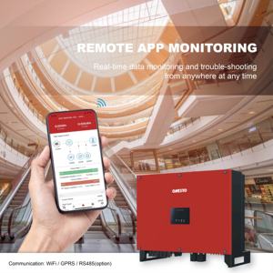 Inversor Solar con certificado TUV, dispositivo de onda sinusoidal pura MPPT Dual, trifásico para Industrial - Product Image 4