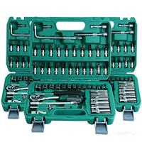 Jeu de clés à cliquet à 72 dents, 54 pièces, boîte verte, embouts hexagonaux S2, pour réparations domestiques et entretien automobile