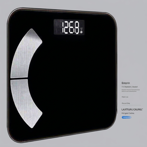 Balance connectée HOFEN avec écran LED rétroéclairé, verre intelligent pour la connectivité via application, précision 0,1g, capacité 180kg, garantie 3 ans - Product Image 1